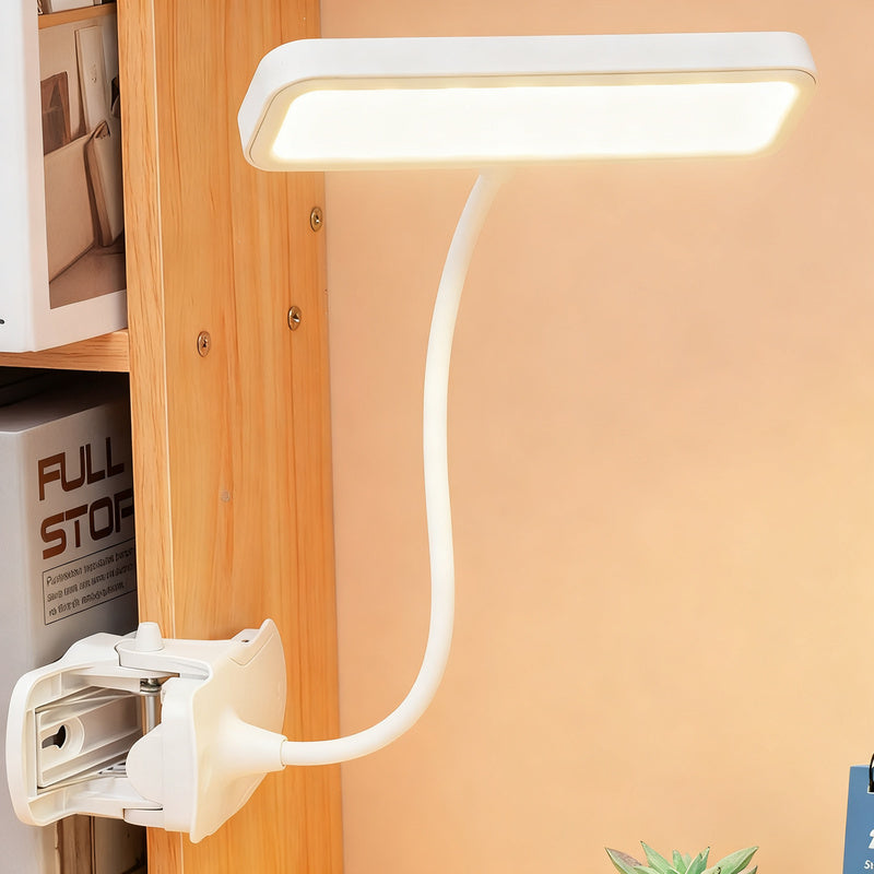 LED-Klemmleuchte mit Augenschutz zum Lernen