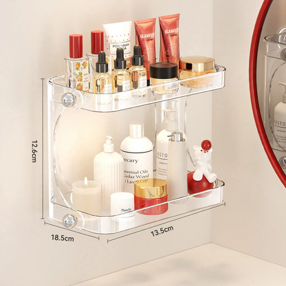 Badezimmer-Regal, Saugnapf, ohne Bohren