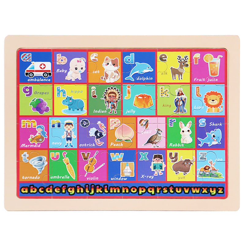 Holzpuzzle 24 Teile für Kinder