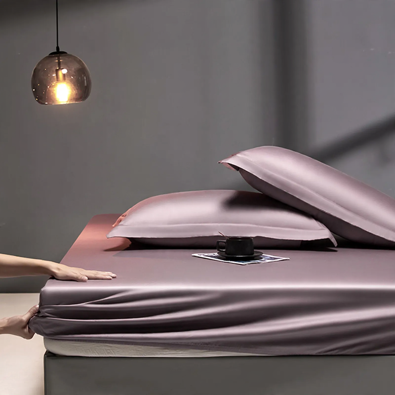 Hochwertige Baumwoll-Spannbettlaken, 100 % Baumwolle, Satin-Weave