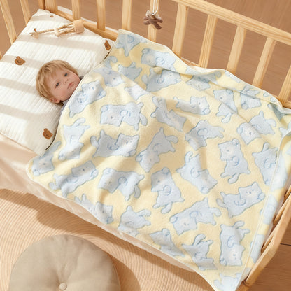 Babydecke aus Korallenfleece, 80×80 cm