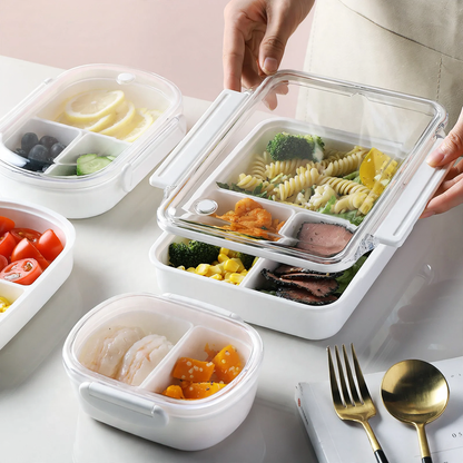 Bento-Box, Lebensmittelqualität, mit Fächern, mikrowellengeeignet
