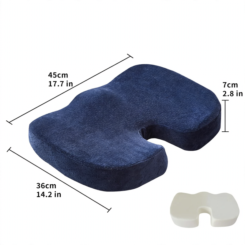 Gel-Sitzkissen mit Memory-Foam, 45×36×7 cm