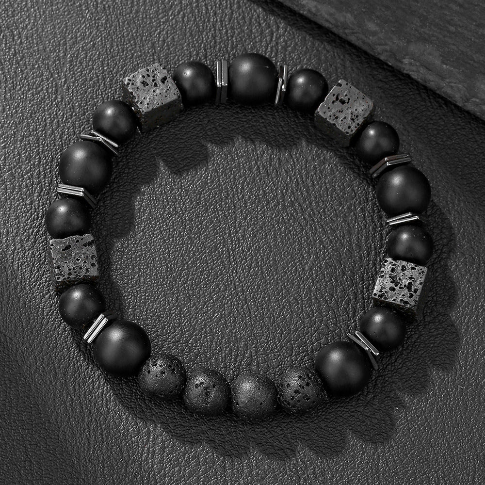 Perlenarmband aus Natursteinen