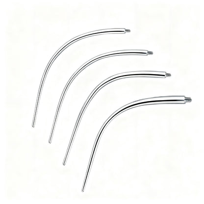Titan-Piercingstab, flache Basis, Innengewinde