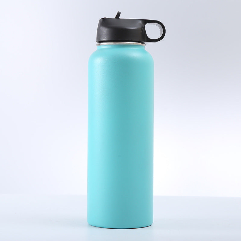 Isolierte Edelstahl-Trinkflasche mit Tragegriff