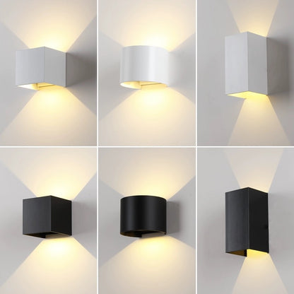 LED-Wandleuchte, Aluminium, wasserfest