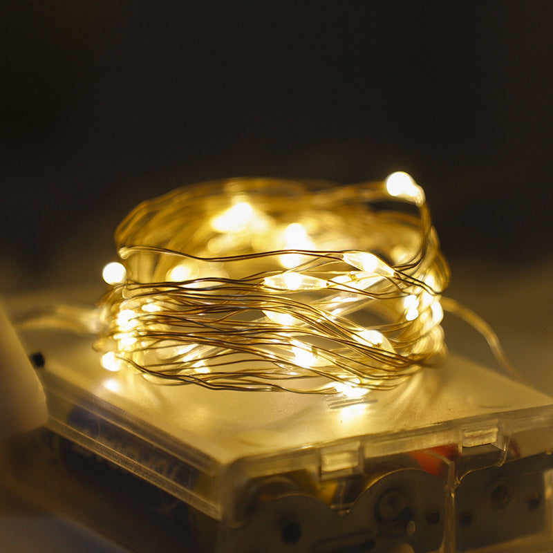 LED-Lichterkette, 10 m, 100 Lichter, USB/Batterie