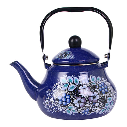Emaillierte Kanne aus Edelstahl, 1,5–2,5 L