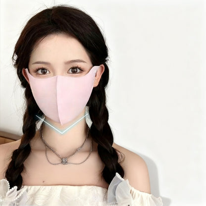 UV-Schutz-Gesichtsmaske mit Ohrschlaufen und Nackenschutz