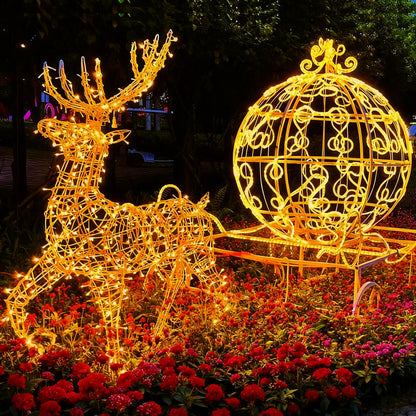 LED-Rentier-Leuchte mit Schlitten