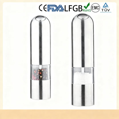 Elektrische Gewürzmühle Edelstahl, aufladbar