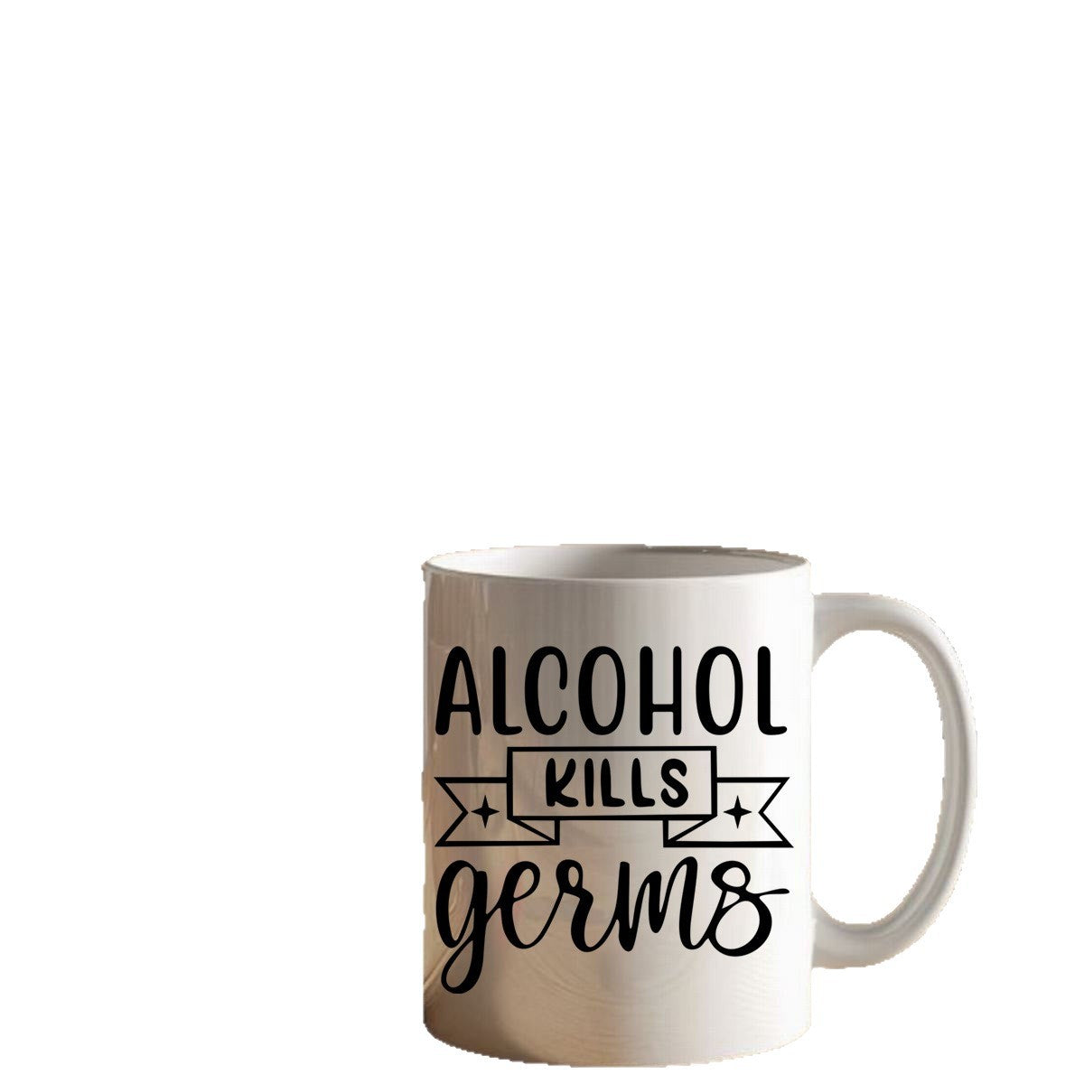 Keramik-Kaffeebecher mit Spruch, 301–400 ml