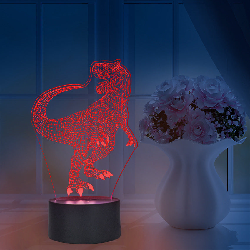 3D-Nachtlicht aus Acryl mit 7 Farben, USB-Betrieb
