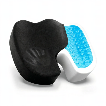 Sitzkissen mit Gedächtnisschaum und Gel, atmungsaktiv
