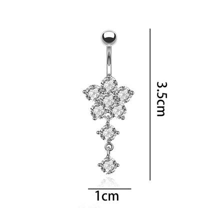 Titan-Piercingstab, flache Basis, Innengewinde