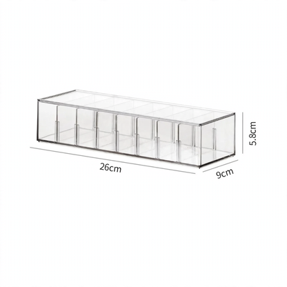 Transparente Kabelorganizer-Box aus Kunststoff