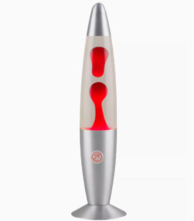 Lavalampe mit Aluminiumschirm, 40 cm