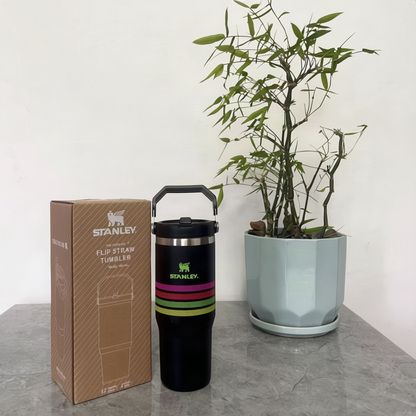 Isolierbecher 870 ml mit Strohhalm und Deckel
