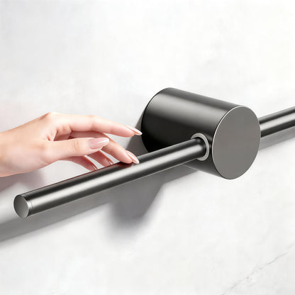 Ausziehbare Aluminium-Handtuchstange, Grau