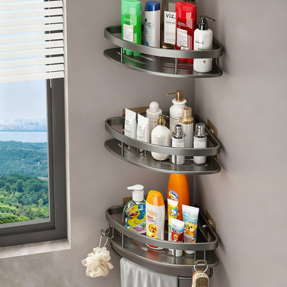 Badezimmer-Eckkorb aus Aluminium