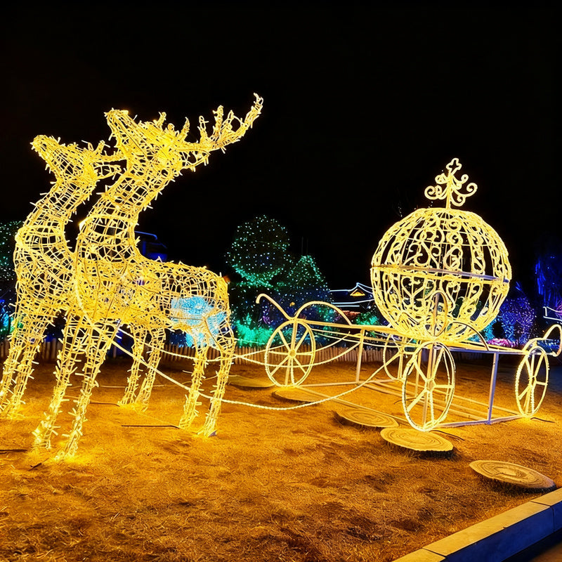 LED-Rentier-Leuchte mit Schlitten