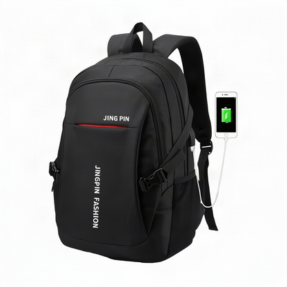 Rucksack, 36–55 L, Oxfordstoff, USB-Anschluss