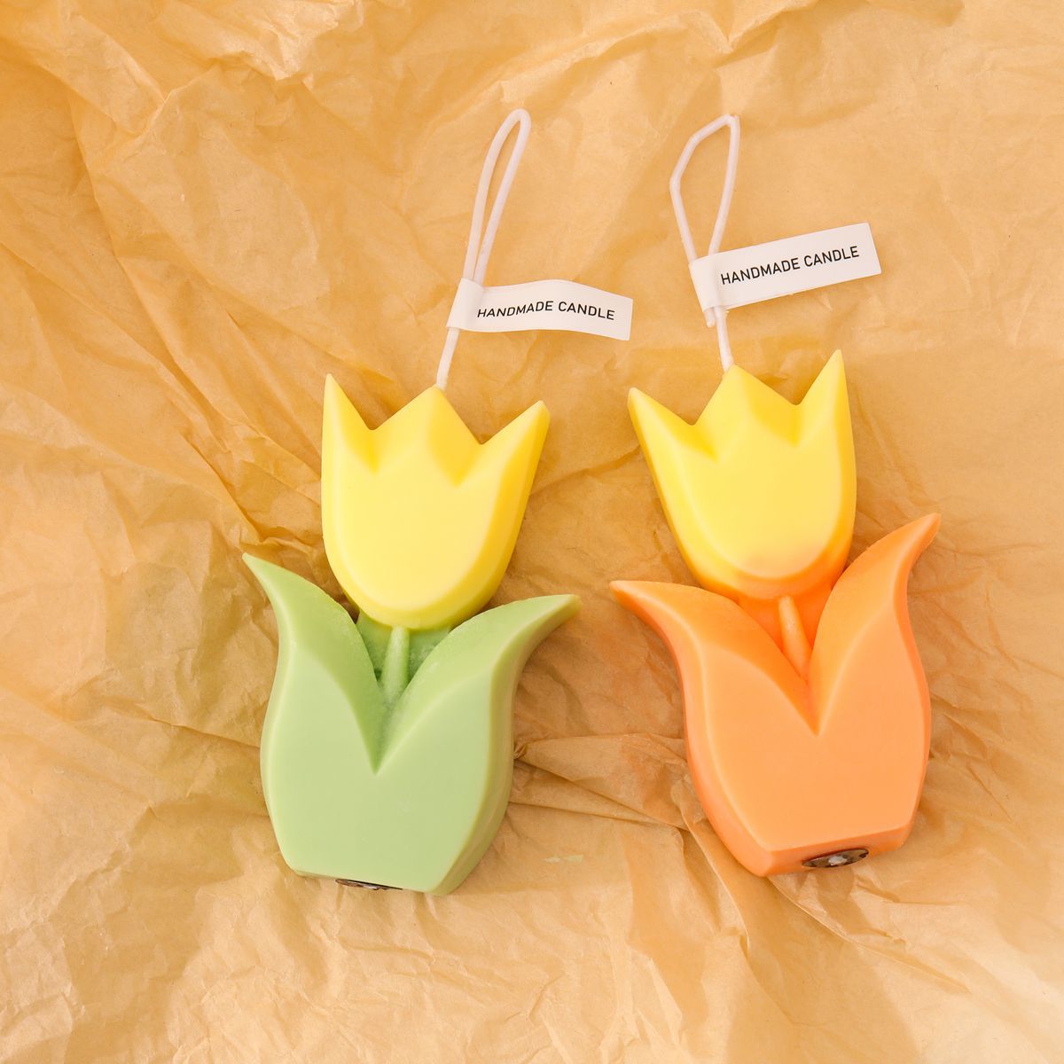 Handgeferti Duftkerze, Tulpenform, Sojawachs