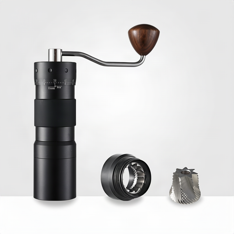 Handkaffeemühle mit Stahlkern, Luxus-Design