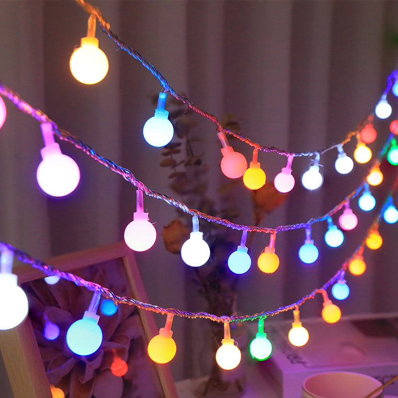 Solar-Lichterkette mit Sternen und Kugeln, 3,5 m