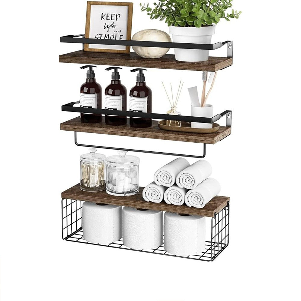 Holz-Wandregal, modernes Design, mehrschichtig