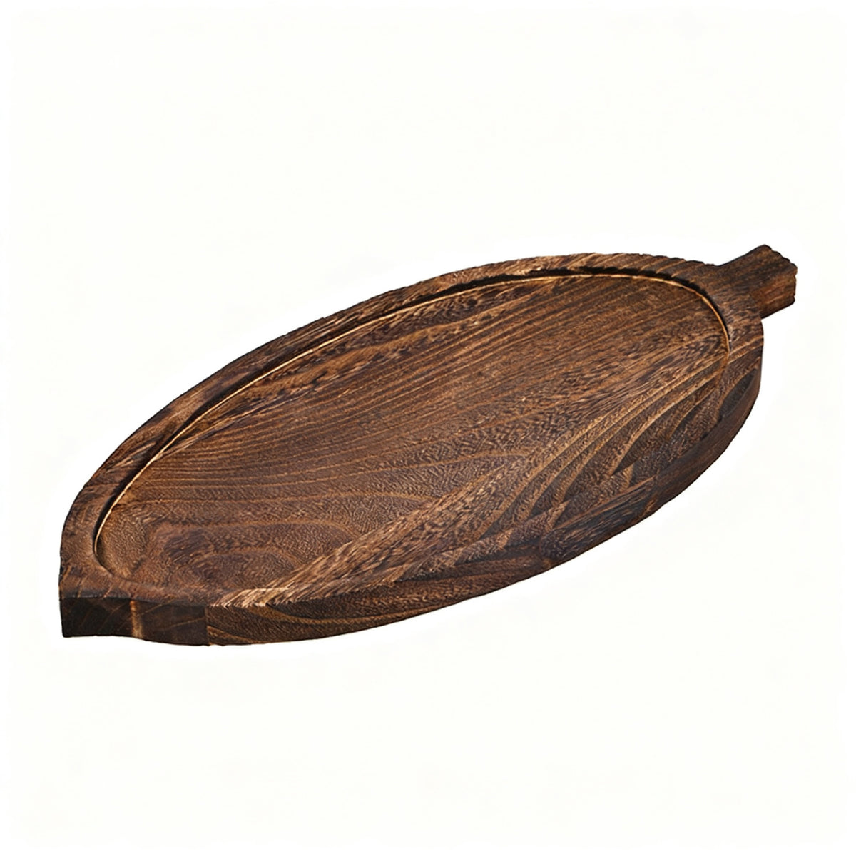 Holz-Serviertablett, Blattform, neuchinesisches Design