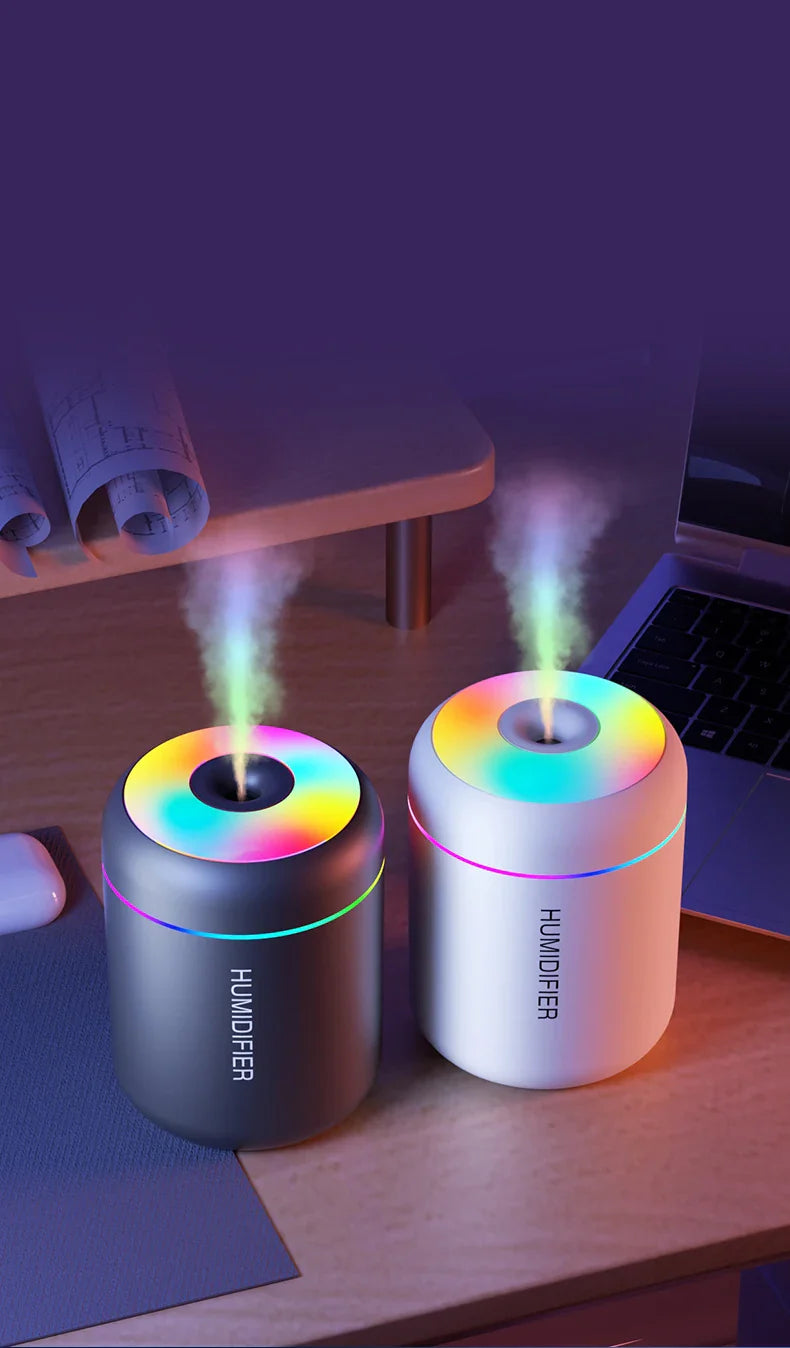 Brehn | MINI LUFTBEFEUCHTER MIT AROMATHERAPIE - USB-BETRIEBEN - PERFEKT FÜR AUTO UND SCHLAFZIMMER