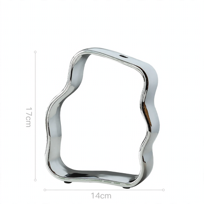 Geometrische Keramik-Vase, nordisches Design