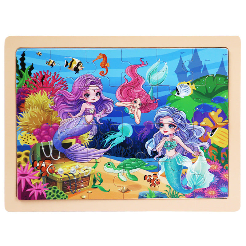Holzpuzzle 24 Teile für Kinder