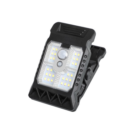 Solar-Klemmleuchte, LED oder COB, weiß