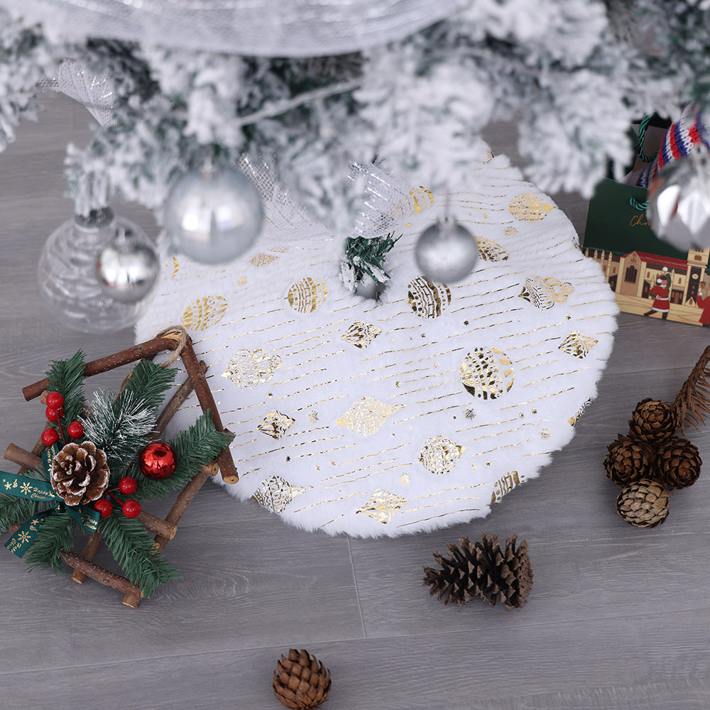 Weihnachtsbaum-Rockschürze aus Plüsch