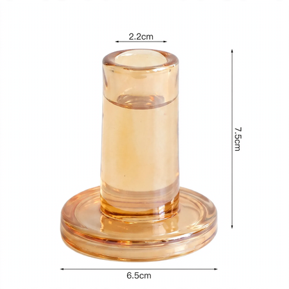 T-förmiger Glaskerzenständer, Natronkalkglas