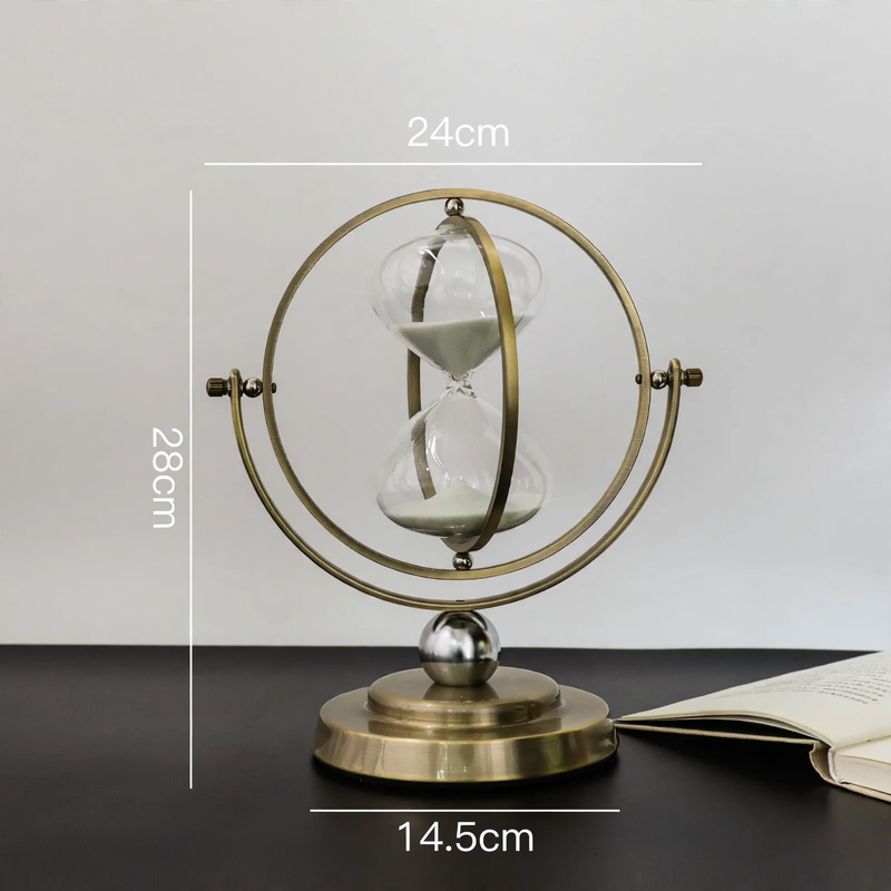 Globus-Dekofigur, transparent, modernes Design