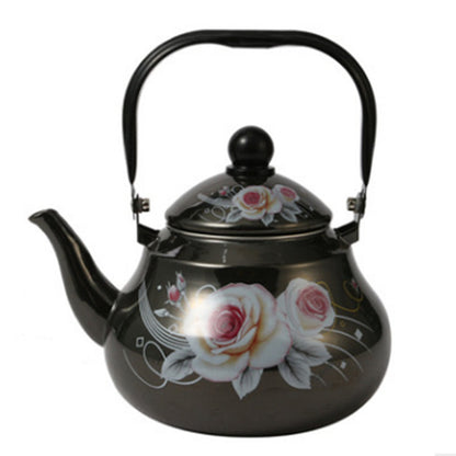 Emaillierte Kanne aus Edelstahl, 1,5–2,5 L