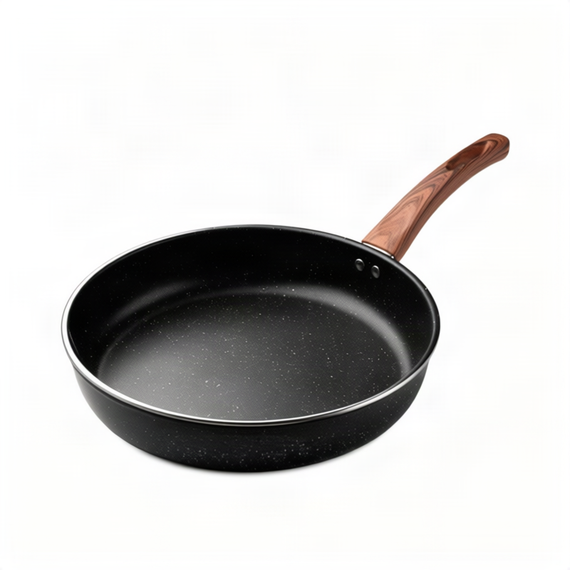 Gusseiserne Bratpfanne, flacher Boden