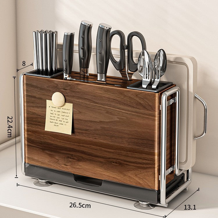 Messerhalter und Besteckständer, Holzoptik