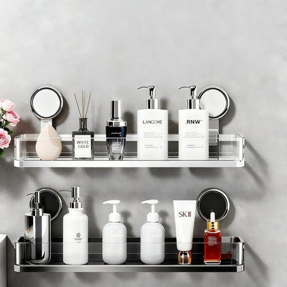 Badezimmer-Regal mit Saugnapf ohne Bohren