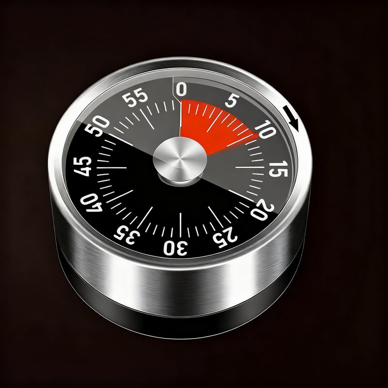 Mechanischer Küchentimer mit Magnethalterung