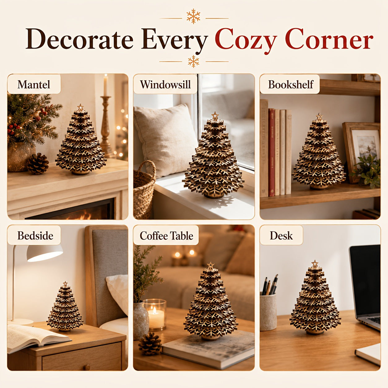 Weihnachtsbaumschmuck aus Holz