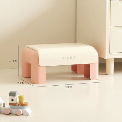 Toilettenhocker aus Kunststoff, platzsparend