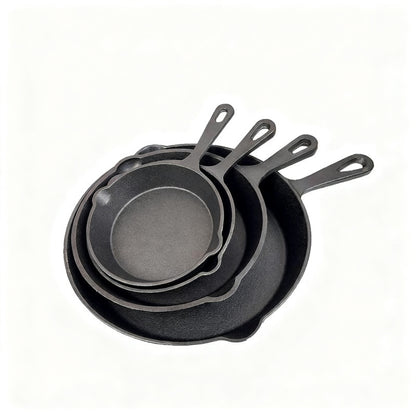 Gusseisen-Bratpfannen-Set, 5-teilig