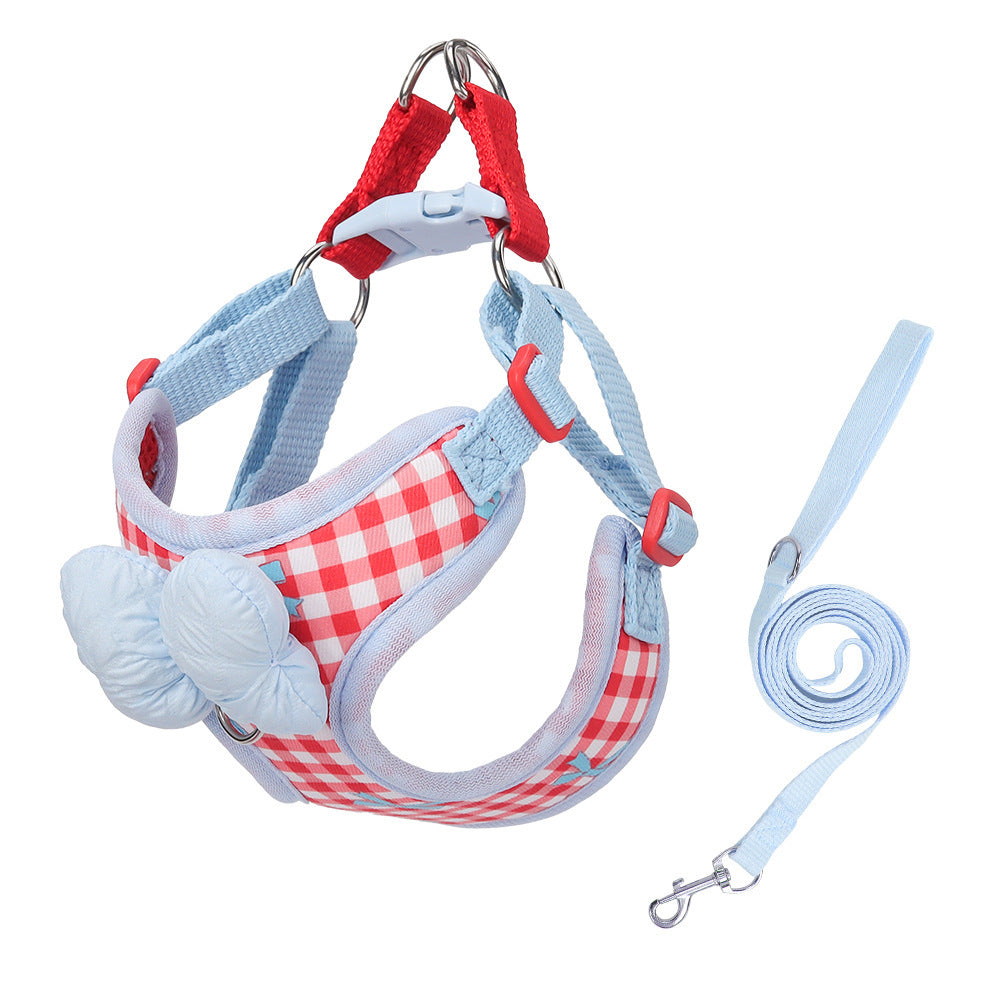 Hundegeschirr aus Stoff mit Leine, XS bis XL