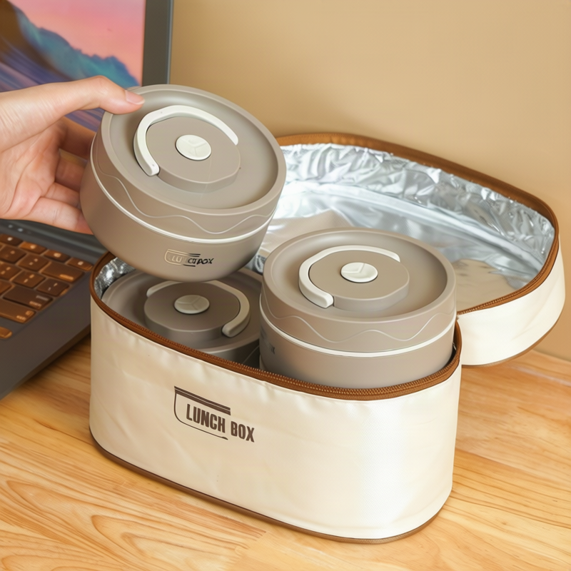 Isolierte Lunchbox aus 316er Edelstahl, rund