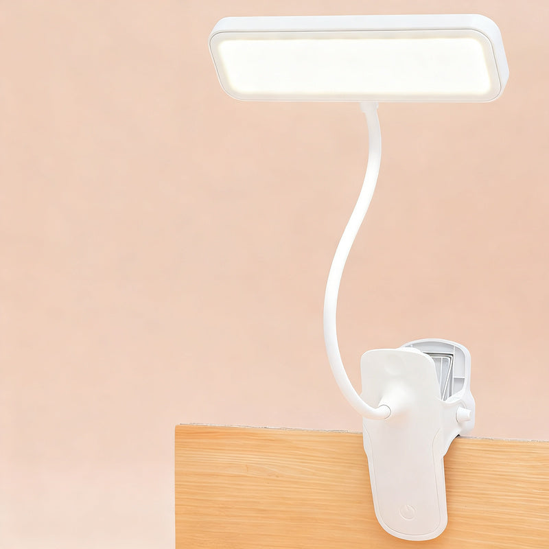 LED-Klemmleuchte mit Augenschutz zum Lernen
